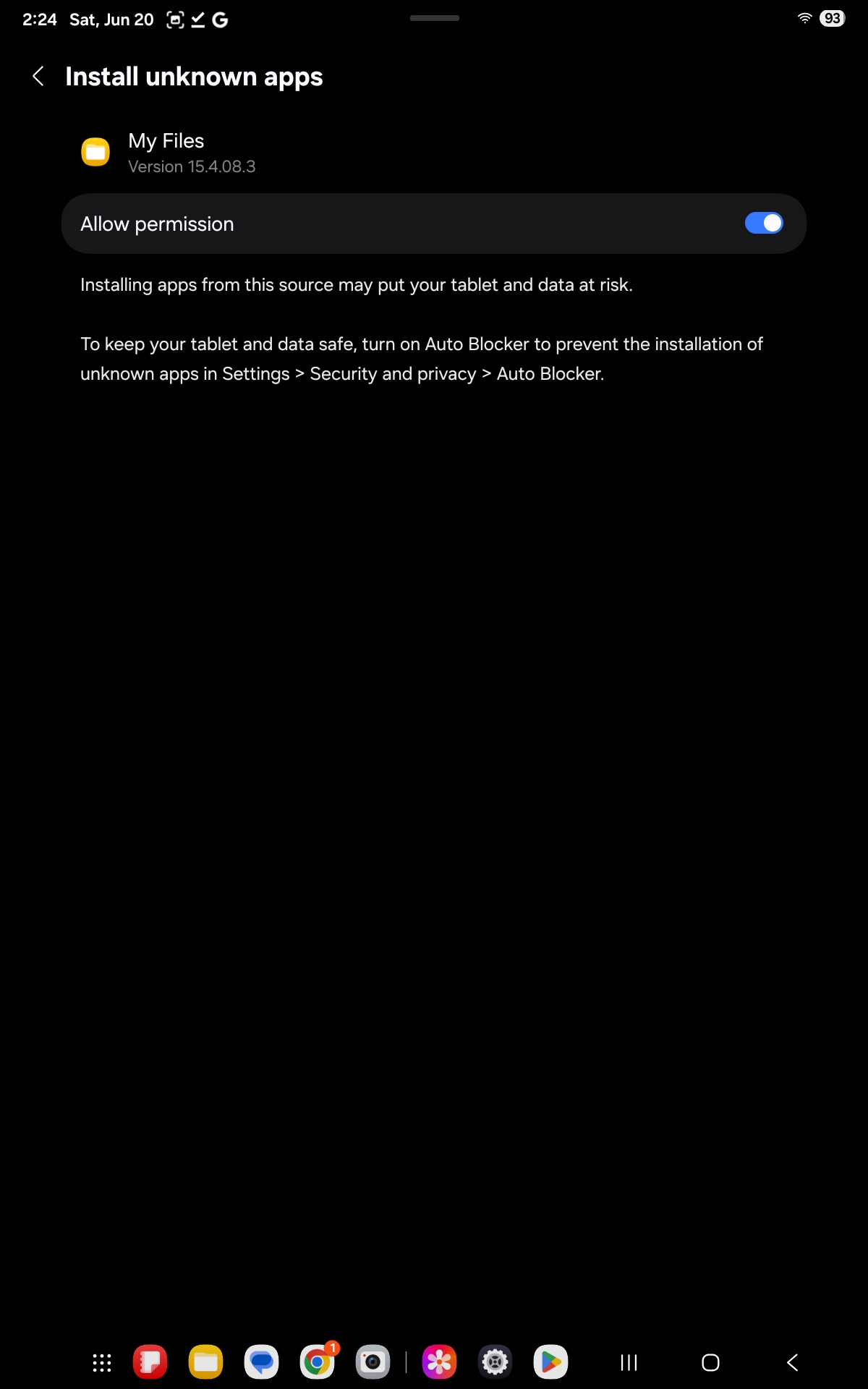 Allow installation